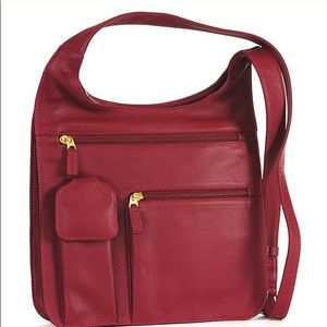 Travel Cross-body purse: genuine leather